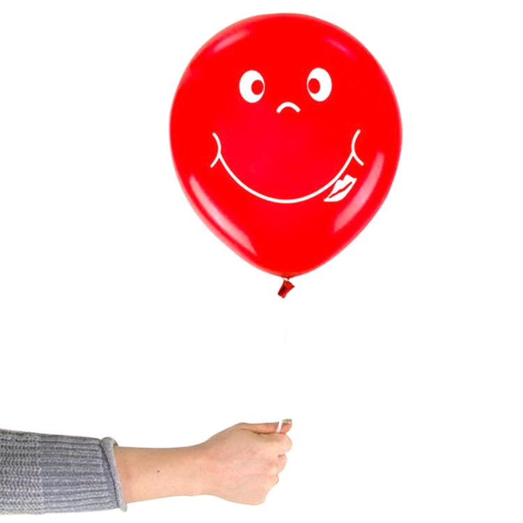 Шары воздушные «Смайл», 12&quot; (30 см), комплект 5 шт., ассорти 5 цветов — картинка 4