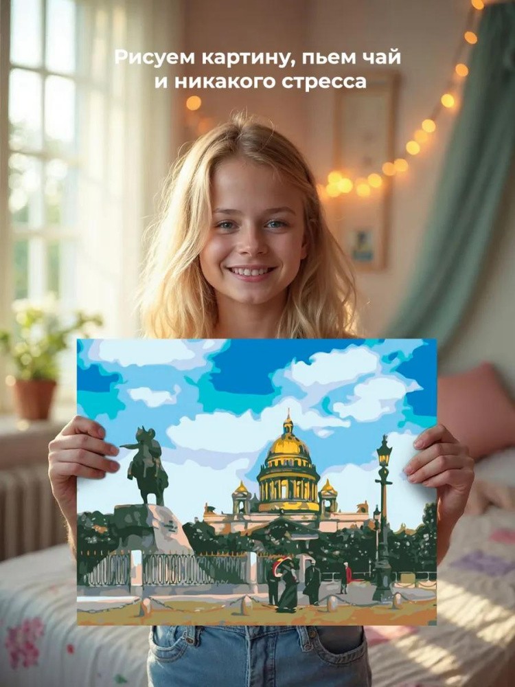 Картина по номерам «Исаакиевский собор» — картинка 6