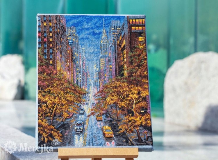 Набор для вышивания «Осень в Нью-Йорке» — картинка 3