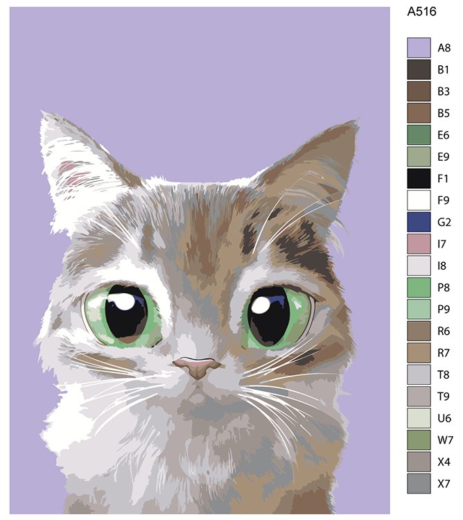 Картина по номерам «Котенок Принц» — картинка 2