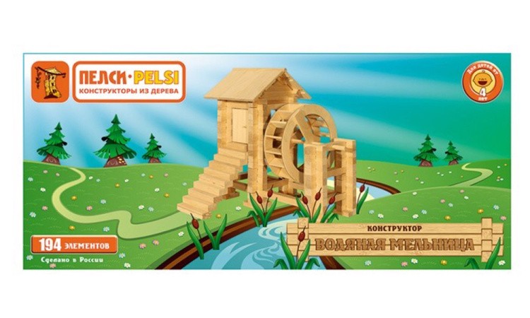 Конструктор из дерева «Водяная мельница» — картинка 3