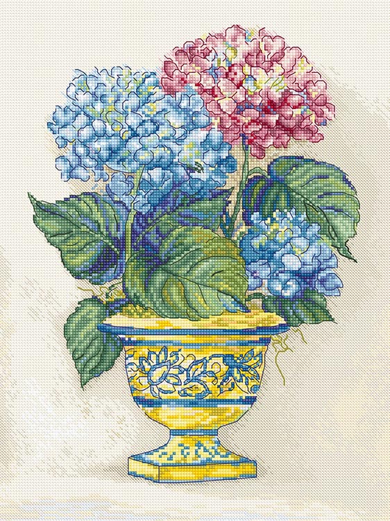 Набор для вышивания «Hydrangea Blooms (Цветы гортензии)»