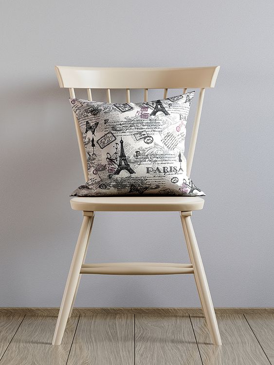 Ткань льняная, 1 м x 150 см, 140 г/м², цвет: бежевый, принт, TBY — картинка 7