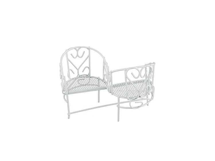 Садовая миниатюра MET-037 Кресла, металл d 8 см 11.5x4x7.5 см, Blumentag
