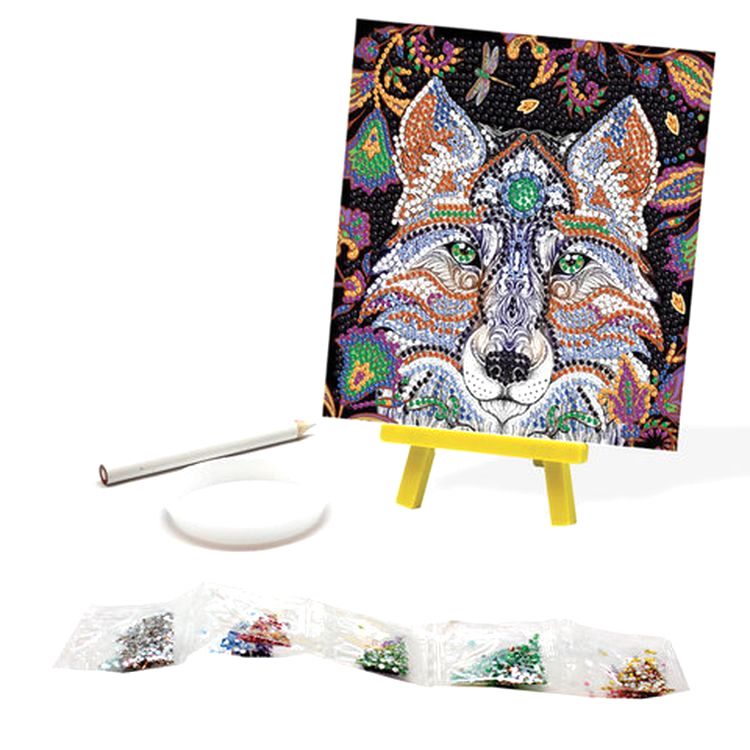 Алмазная вышивка «Ночной волк» — картинка 3