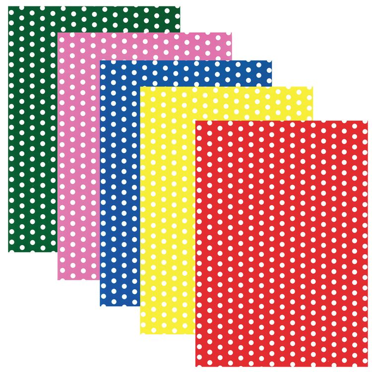 Картон цветной «Горошек» А4 мелованный (глянцевый), 5 л., 5 цв., 230 г/м2, Юнландия — картинка 2