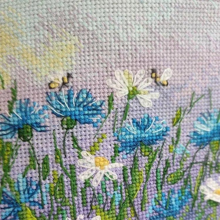 Набор для вышивания «Васильковое поле» — картинка 5