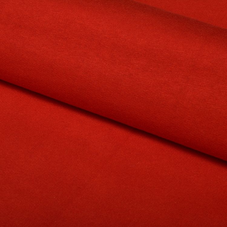 Ткань трикотаж Футер 2х нитка, опененд, 10 м x 200 см, 190 г/м², цвет: красный, TBY — картинка 4