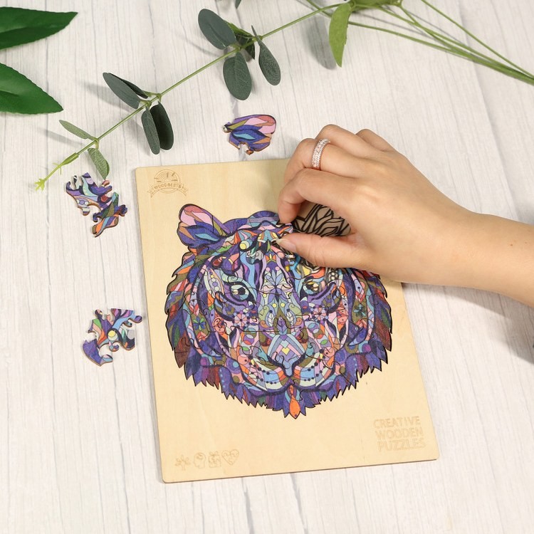 Деревянные пазлы «Волшебный Тигр S», Woodbests — картинка 8