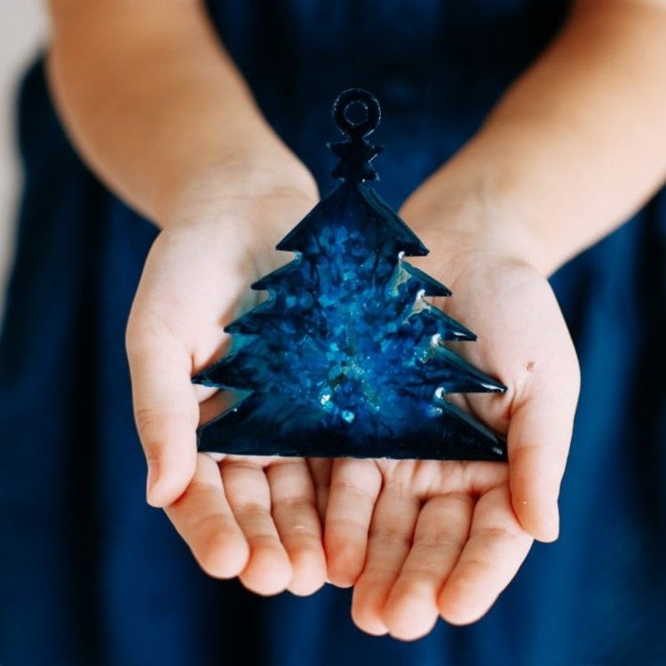 Елочная игрушка Елочка №5 - Силиконовый молд, ResinArt — картинка 3