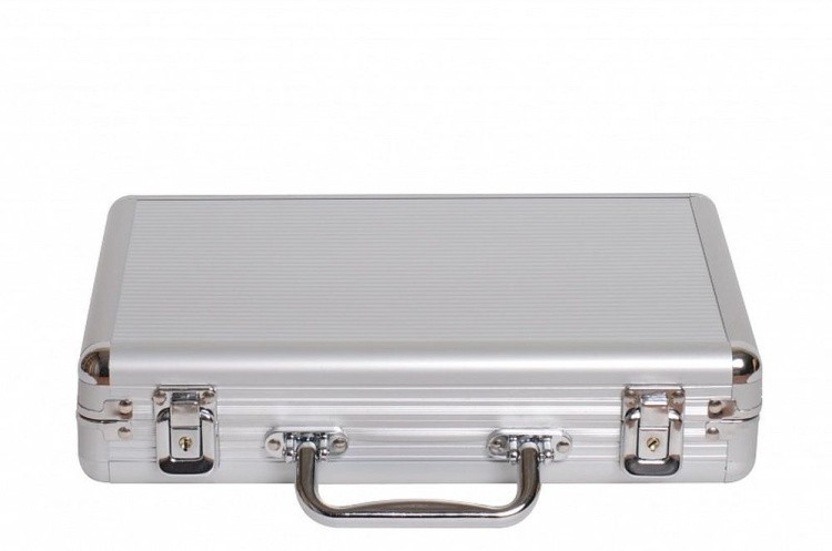 Покерный набор NUTS, 300 фишек 11.5 г с номиналом в чемодане, сукно — картинка 2