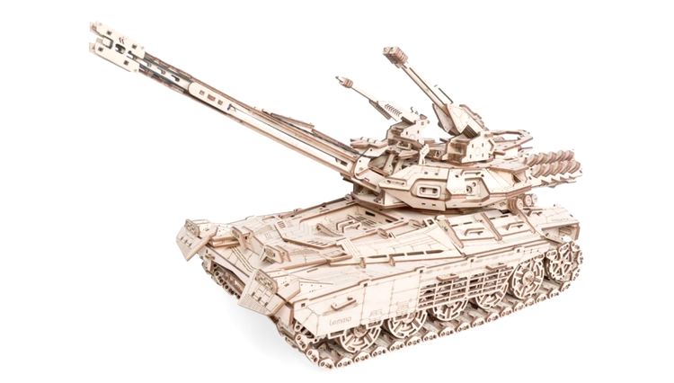 Деревянный конструктор, сборная модель танка Lemmo «Хищник» — картинка 12