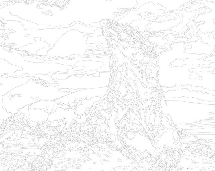 Картина по номерам «Белый медведь» — картинка 3