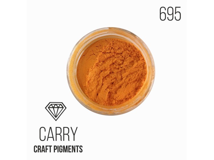 Пигмент минеральный оранжевый (Carry) 10 мл, CraftPigments