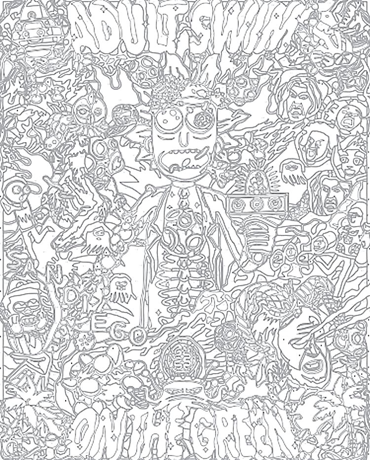 Картина по номерам «Rick and Morty - Рик и Морти» — картинка 2