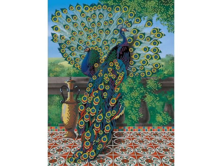 Набор вышивки бисером «Павлины» — картинка 2
