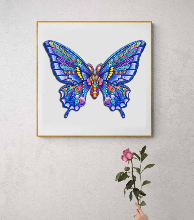 Деревянные пазлы «Очаровательная Бабочка XL», Woodbests — картинка 7