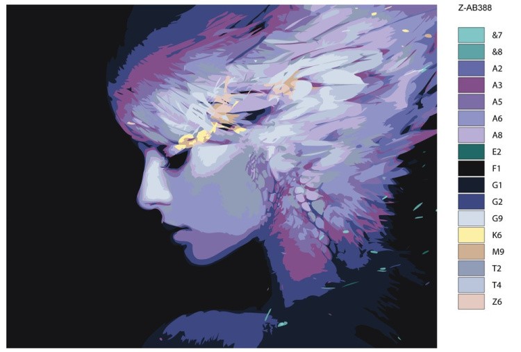 Картина по номерам «Сиреневый сон» — картинка 2