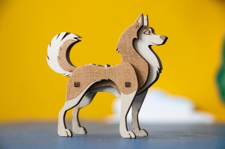 Конструктор из дерева «Собака», UNIWOOD — картинка 3