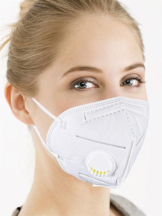 Маска-респиратор с клапаном выдоха KN95 FFP2, 1 шт. — картинка 5