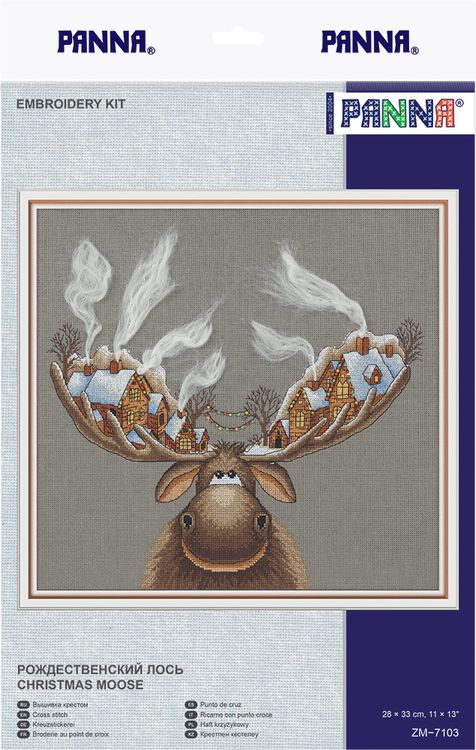 Набор для вышивания «Рождественский лось» — картинка 2