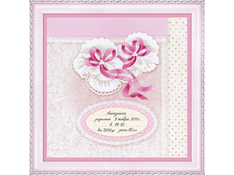 Набор для вышивания «Пинетки для девочки» — картинка 2