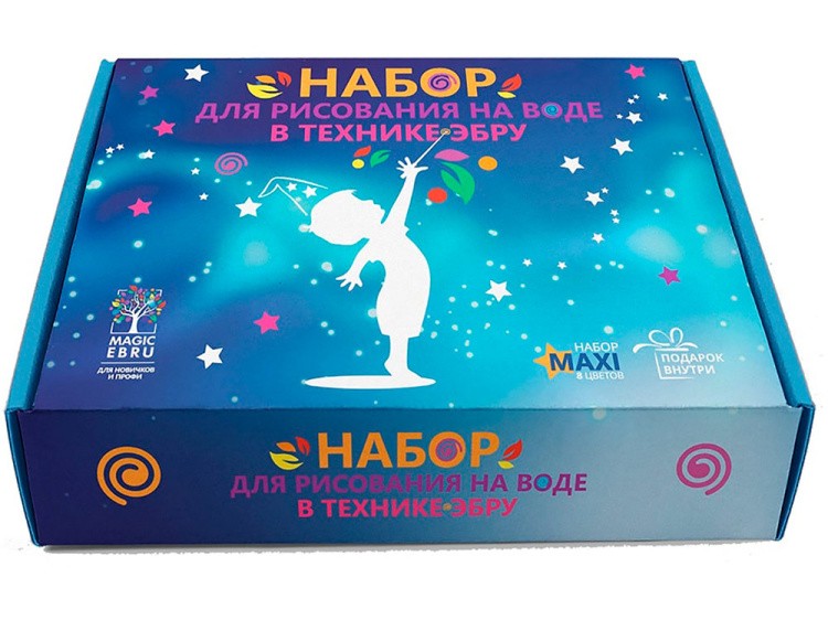 Набор для эбру «MAXI» 8 цветов, Magic EBRU