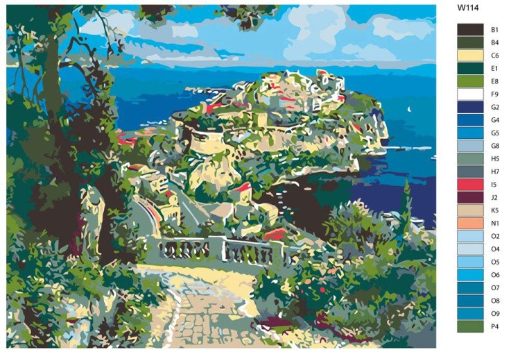 Картина по номерам «Княжеский дворец в Монако» — картинка 2