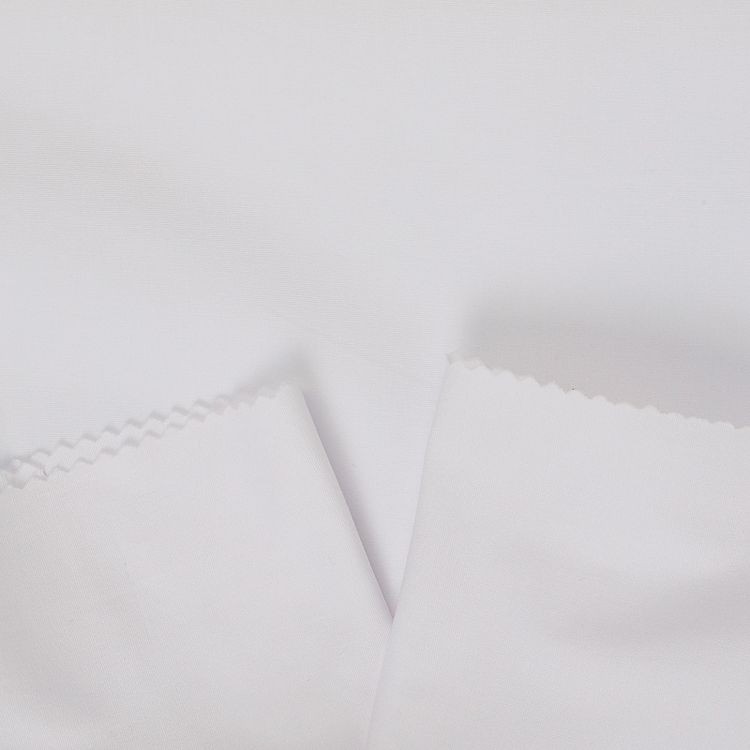 Ткань Поплин стрейч, 1 м х 150 см, 125 г/м², цвет: белый, TBY — картинка 3