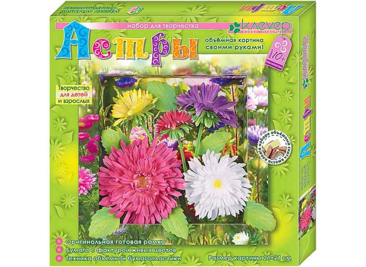 Объемная картина «Астры» — картинка 2