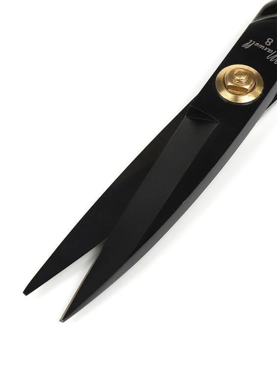 Ножницы портновские 08, 220/100 мм, цельнометалл., ручка силикон, Maxwell premium — картинка 4