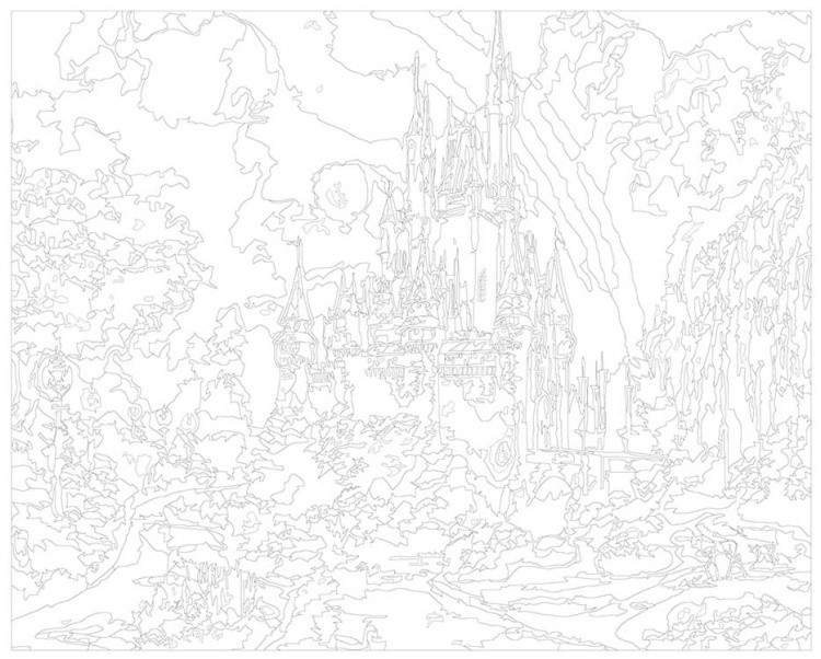 Картина по номерам «Замок» — картинка 3