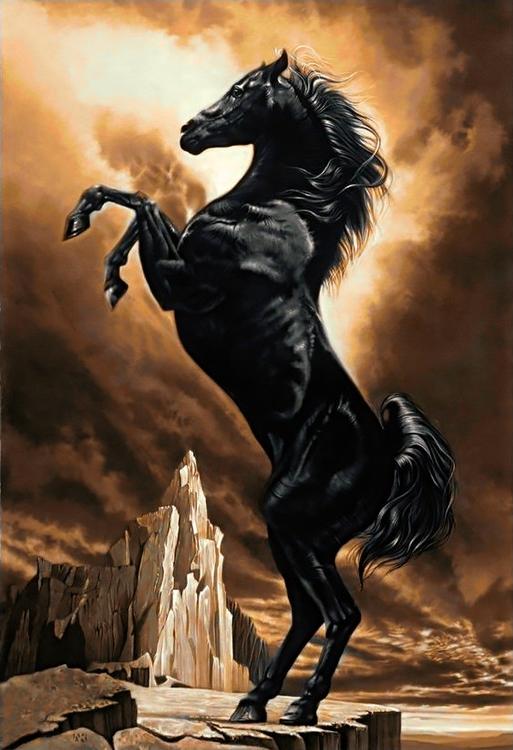 Алмазная вышивка «Могучий конь»