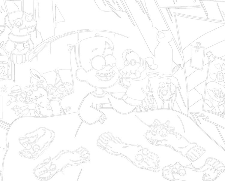 Картина по номерам «Гравити Фолз Фолс: Мейбл и веселые носки» — картинка 3