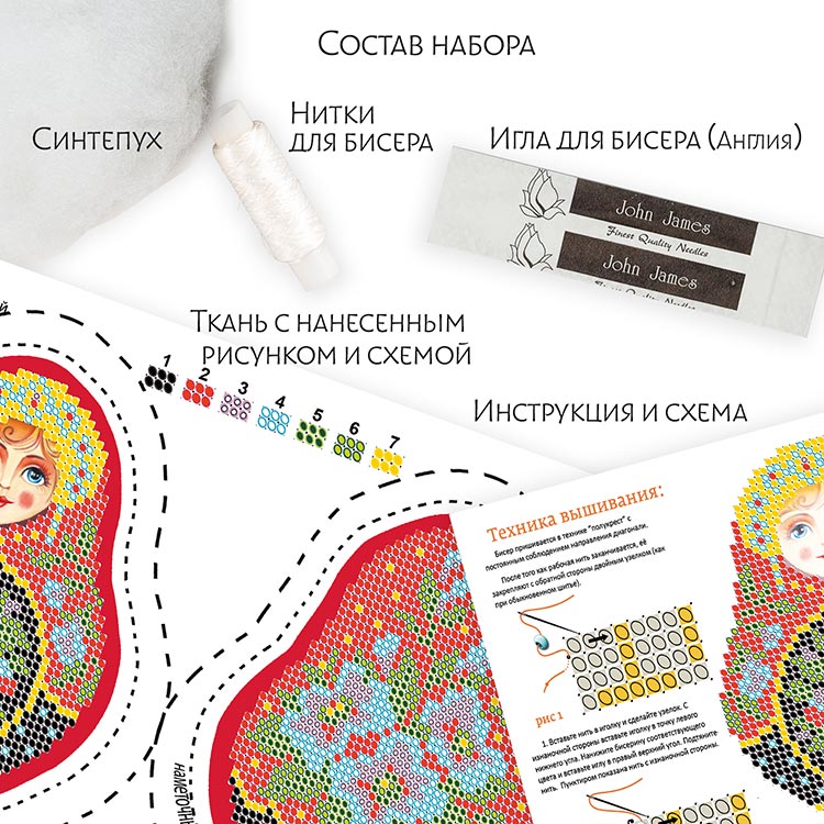 Набор для вышивания «Матрёшка Тверская» — картинка 2