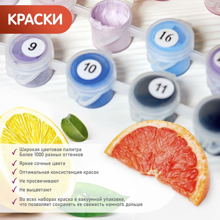 Картина по номерам «Панно. Ночной мегаполис» — картинка 3