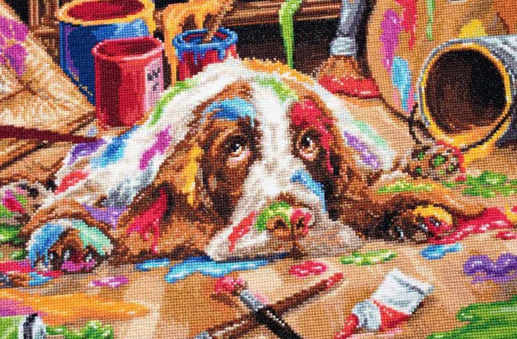 Набор для вышивания «Щенок Пикассо» — картинка 3
