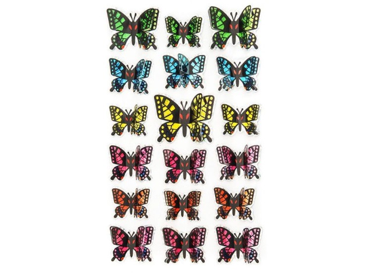 Декоративные наклейки «Пёстрые бабочки»