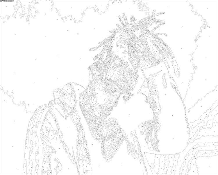 Картина по номерам «XXXTENTACION 12» — картинка 2