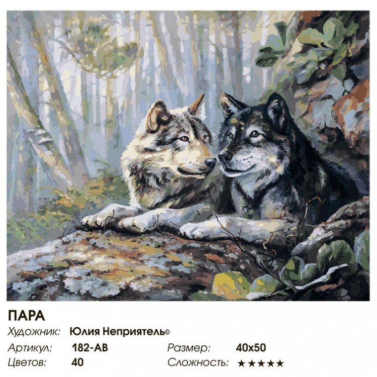 Картина по номерам «Пара» — картинка 2