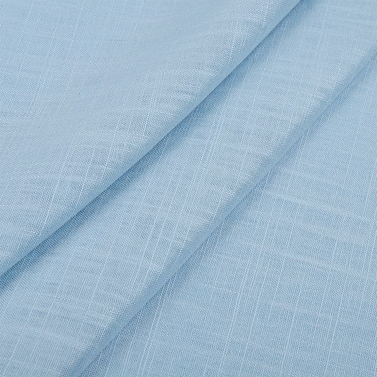 Ткань льняная, 190 г/м², 5 м x 140 см, цвет: небо, TBY — картинка 3