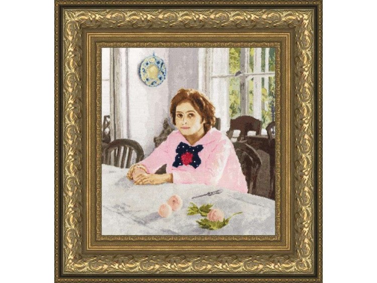 Набор для вышивания «Девочка с персиками» — картинка 2