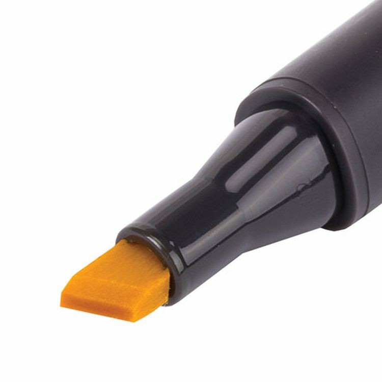 Маркер для скетчинга двусторонний 1 мм - 6 мм BRAUBERG ART CLASSIC, цвет: ярко-жёлтый — картинка 3