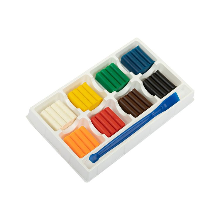 Пластилин восковой «Расти», 96 г, 8 цв., Лео — картинка 2