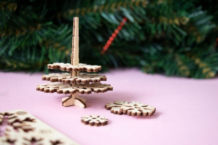 Конструктор из дерева «Маленькая елочка», UNIWOOD — картинка 4