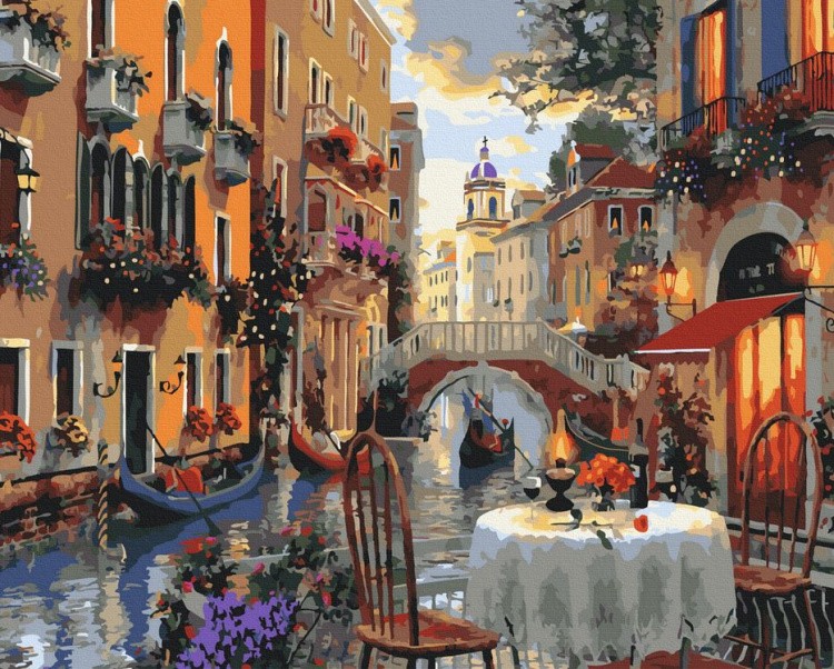 Картина по номерам «Венецианский ресторан»