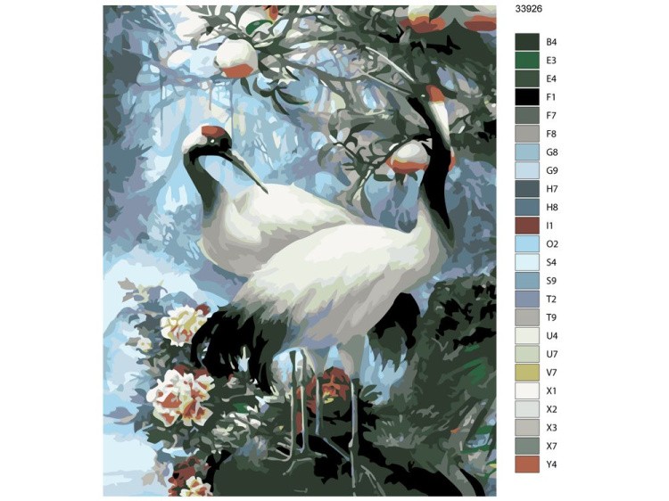Картина по номерам «Цапли» — картинка 2