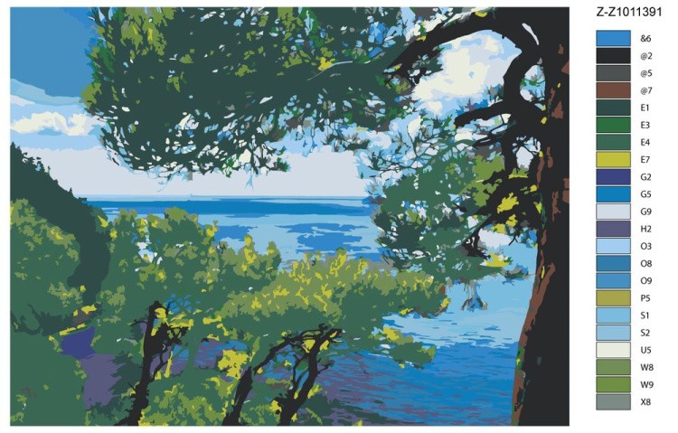 Картина по номерам «Возле моря» — картинка 2