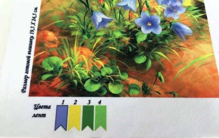 Рисунок на ткани «Колокольчики» — картинка 3