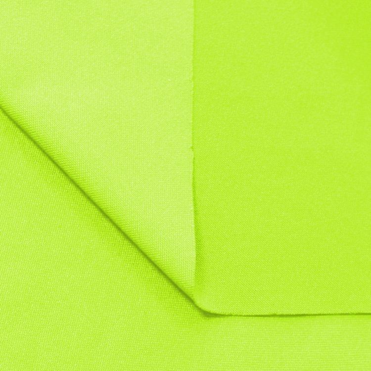 Ткань трикотажная Бифлекс с блеском, 6 м, ширина 150 см, 210 г/м², цвет: 229 неон лимон, TBY — картинка 2